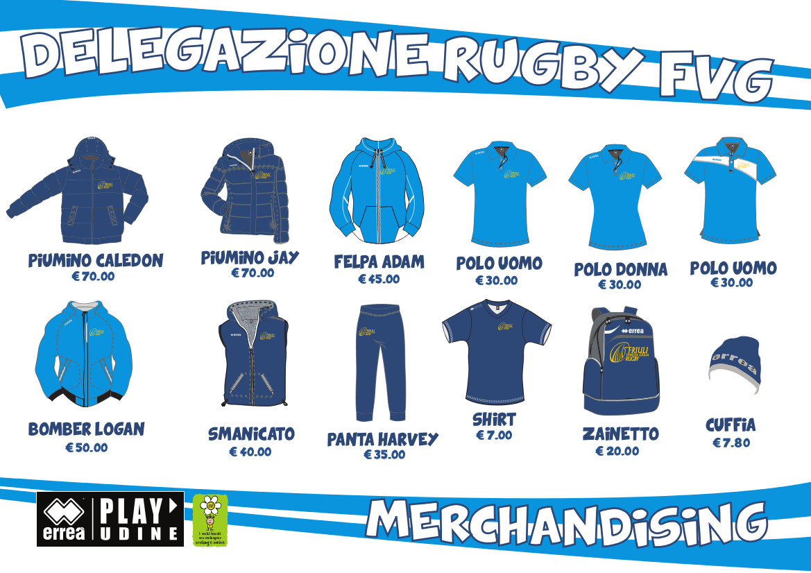 Brochure Merchandising Erreà - Delegazione Rugby FVG